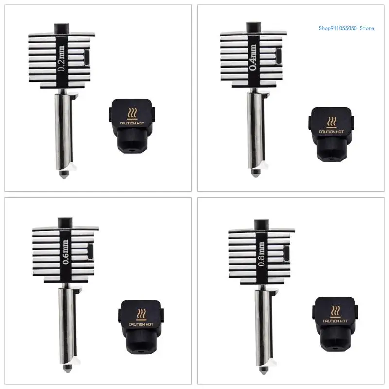 

Комплект Hotend для мини-3D-принтера Bambu Lab с соплом из закаленной стали 0,2 мм 0,4 мм 0,6 мм C5AB