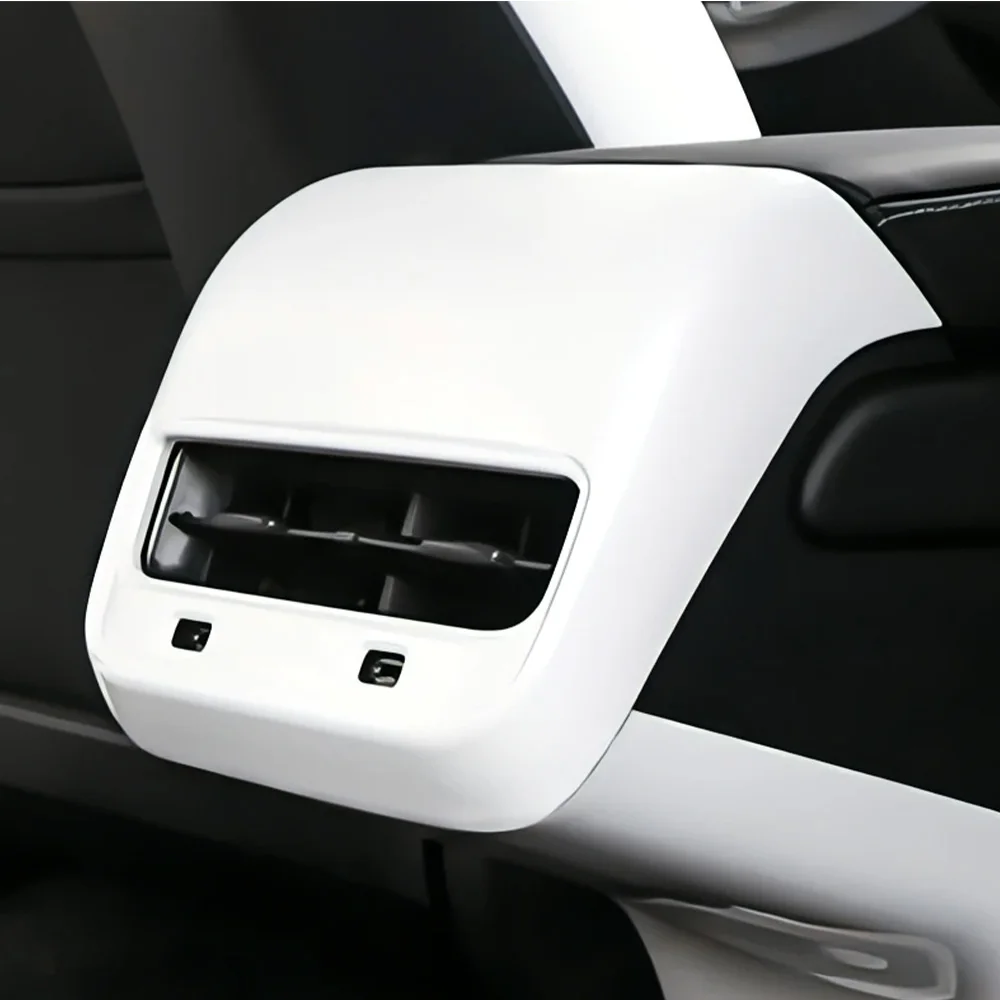 Rear Air Vent Outlet Cover For Tesla Model 3/Y 2017-2023 Interior Rear Air Outlet Cover Back Exhaust Vent Cover Car Accessories