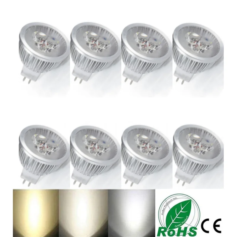 10 Pz Super Bright Mr16 Led Lampadina 9W 10W 12W 15W Ac/Dc12V Lampada Bianco Caldo/Bianco L 360 Gradi Angolo Led Faretto Luce
