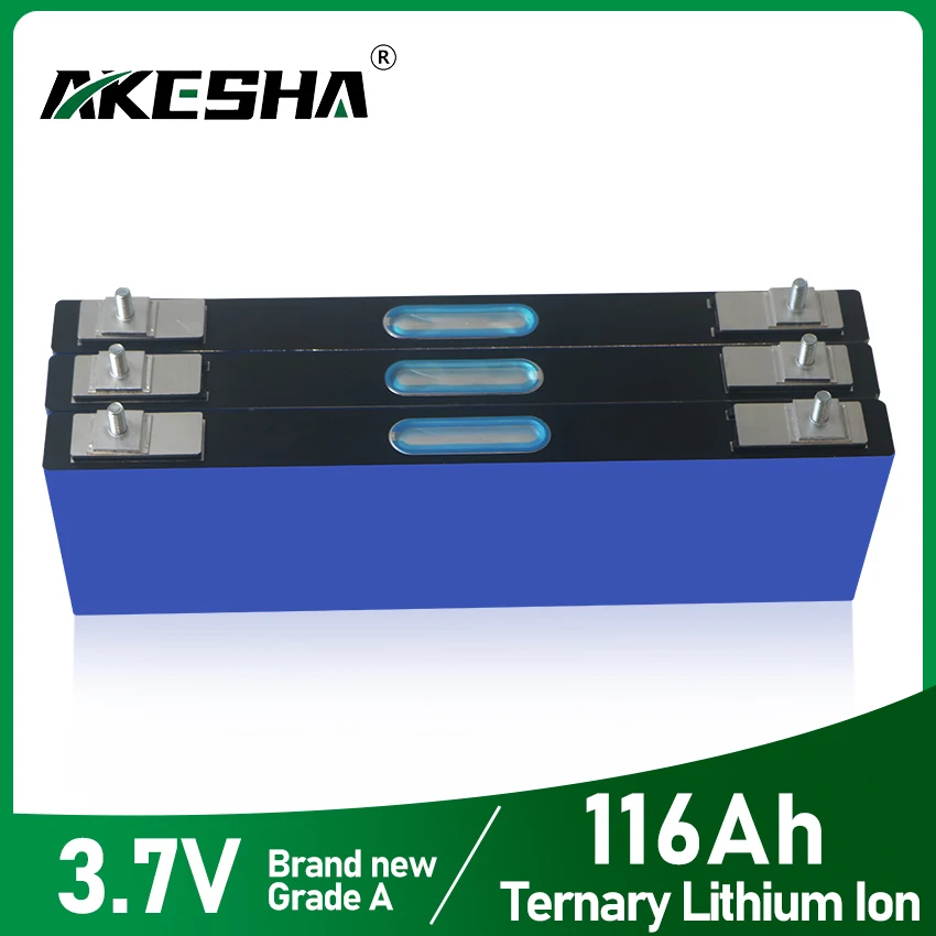 Batterie Agli Ioni Di Litio 3.7V 116Ah Fai Da Te 24V 48V 60V Deep Cycle 3500 Ncm Batteria Agli Ioni Di Litio Per Solare Ev Rv E-Bike Con Busbar Gratui