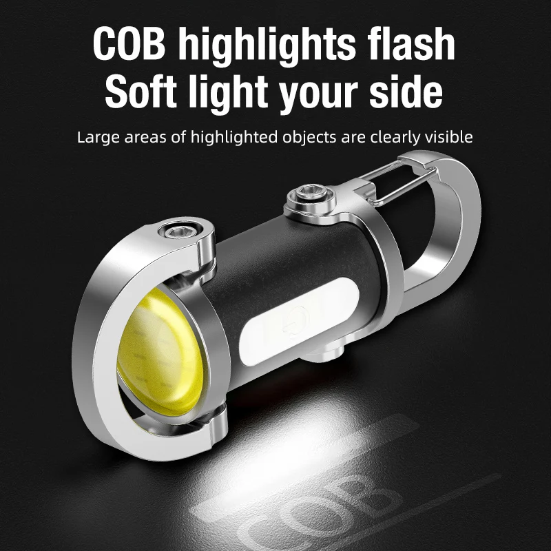 Rechargeable Keychain Flashlight 800LM 4
