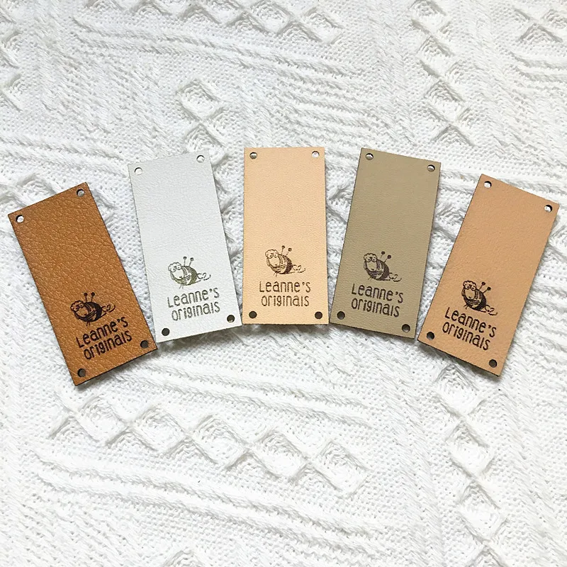 Custom Leather Labels Handmade Items  Custom Leather Tags Handmade Items -  30pcs - Aliexpress