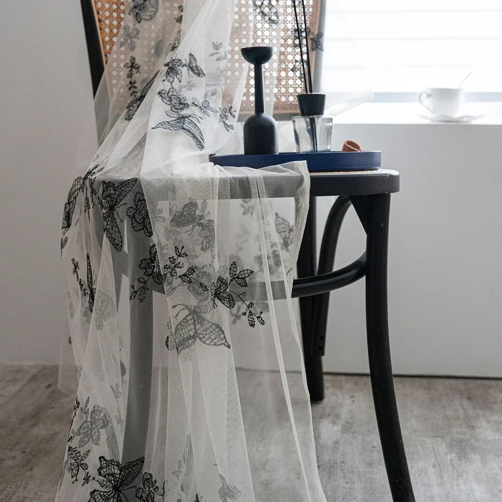 

Butterfly Lace White Tablecloth Embroidery for Wedding Party Home Decor Modern Ins Rectangular Tablecloth Tea Table Cover