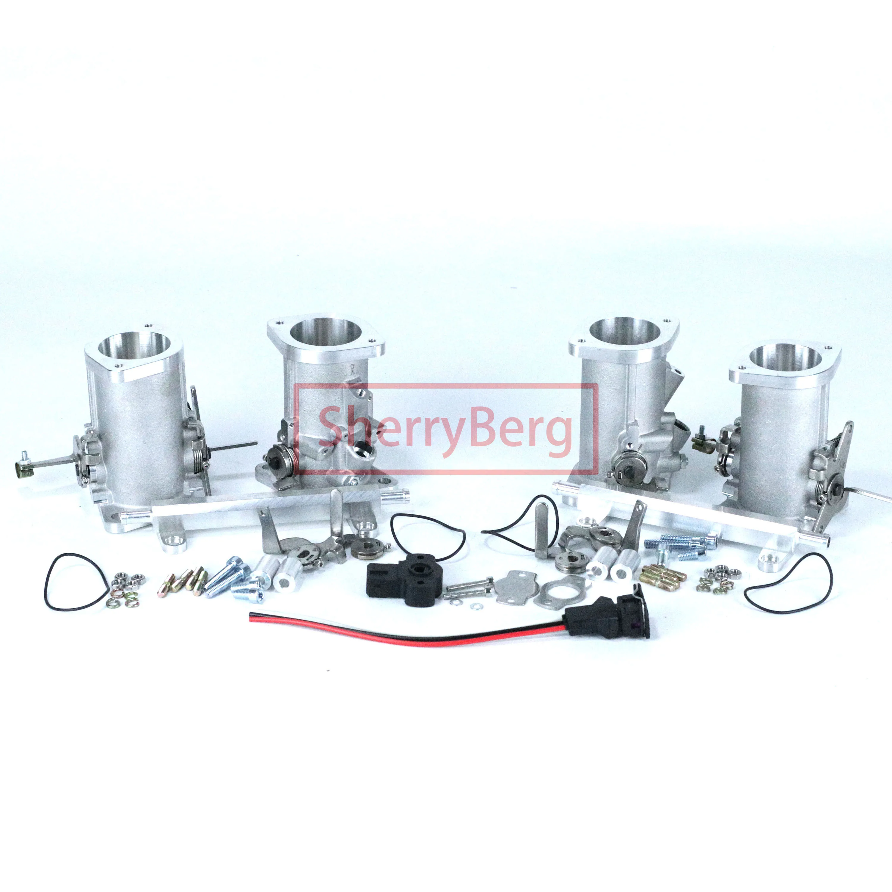 

SherryBerg New 48IDA 48MM IDA корпус дроссельной заслонки двойные 2 пары корпусов TPS Weber & Dellorto EMPI EMP Fajs Jenvey Solex Carb W Rail