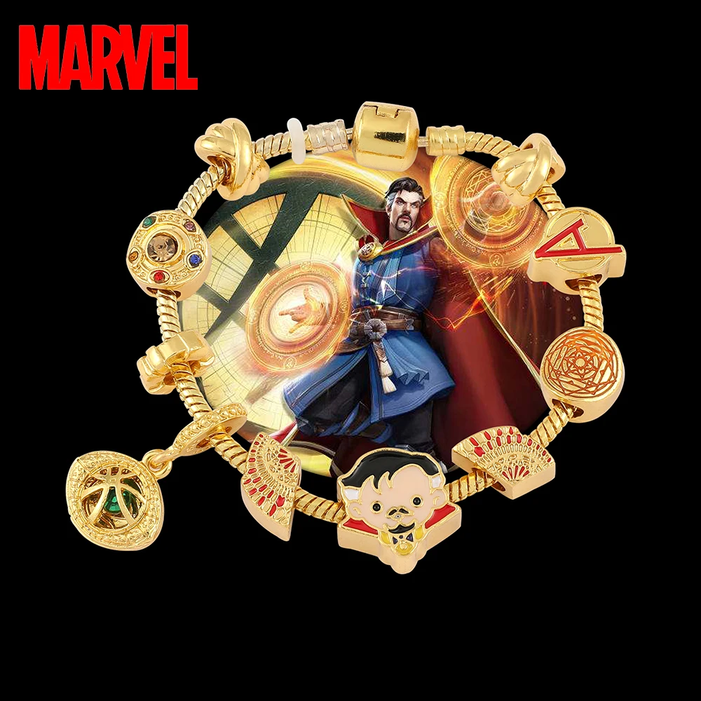 Marvel Legends Bracciale Doctor Strange Avengers Eye Of Agamotto Jewelry Pendant Disnes Charm Bracciale Per Regali Da Donna