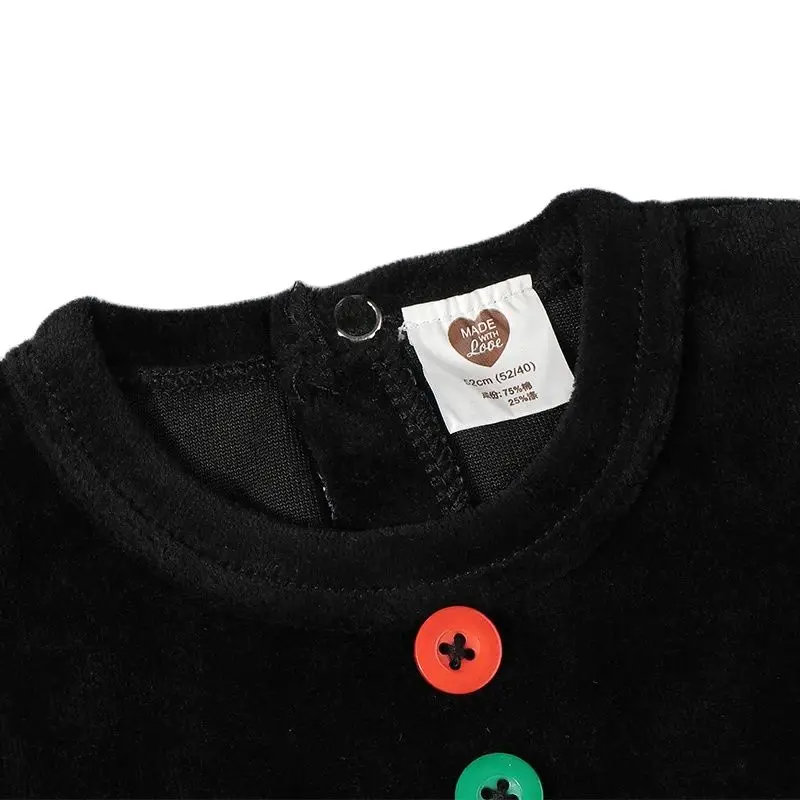  롬퍼 잠옷, 긴 소매 어린이 의류, 버튼  작업복, 벨루어 소년 소녀 의류, 풋티 롬퍼