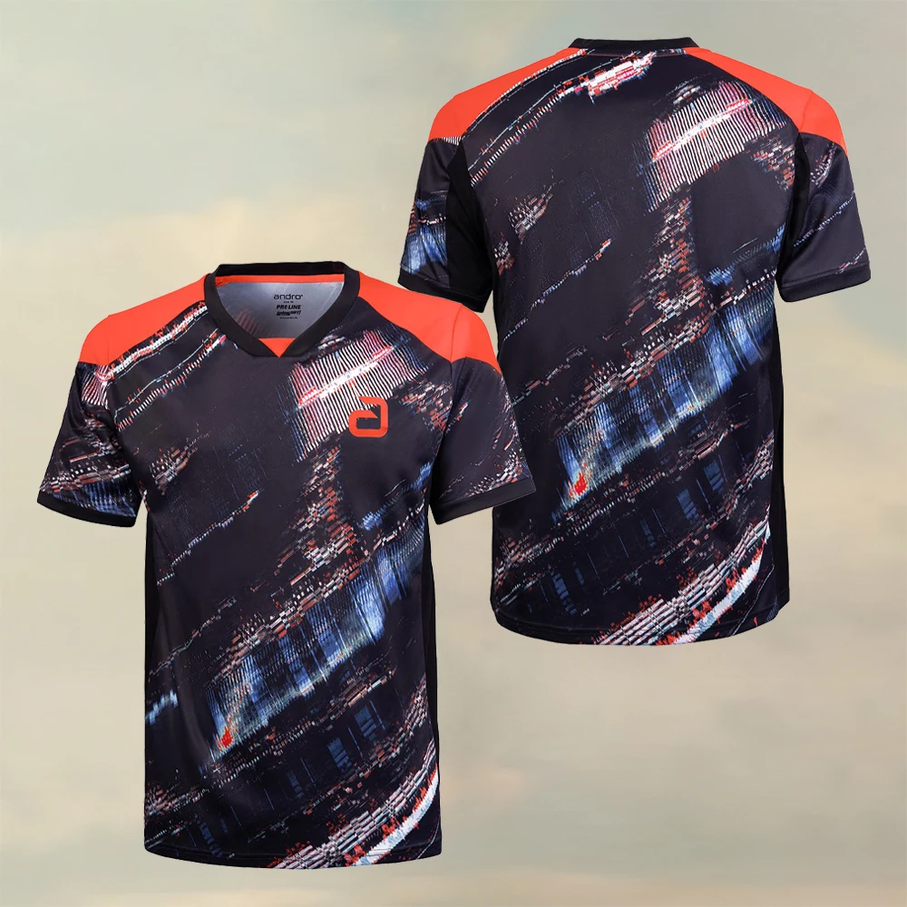 

New Men's Boutique Board Hydrogen Badminton Wear Men's Fashion Fitness Short Sleeve Tennis Sportswear Breathable Squash Wear