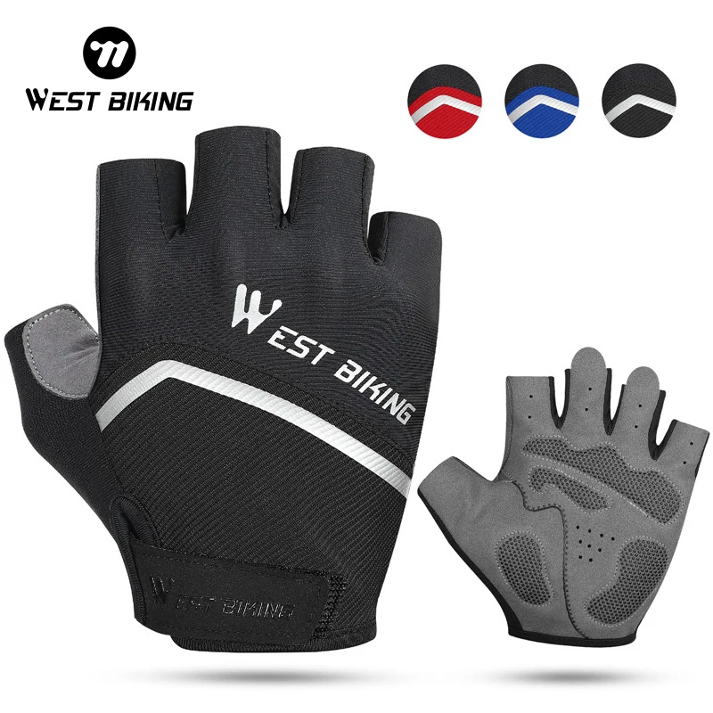Cycling Half Finger Gloves Shockproof Wear Resistant Breathable MTB Road Bicycle Gloves for Men Women sport gloves