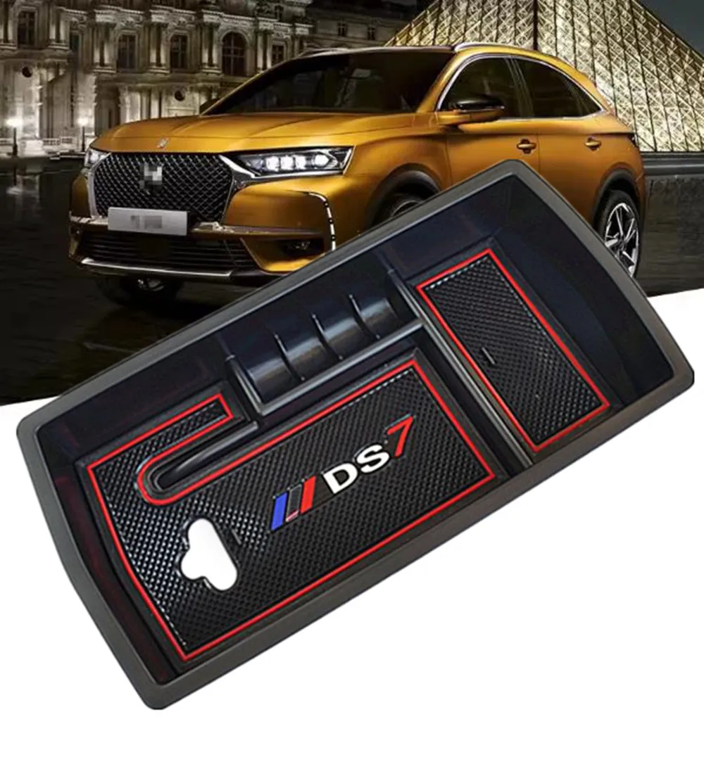 1Pc ABS 팔걸이 상자 보관함 정리함 정리함 Citroen DS7 DS 7 2017 2018 2019 2020 용 내부 스타일링 액세서리