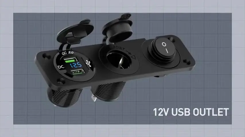 Cllena 12V シガレットソケットパネル 3ソケットシガレットライタースプリッター 12V 4.2A デュアルUSBカーソケット ＆ LED ライト付きオンオフロッ 並行輸入品 | Nilight シガレットソケットパネル 12V⁄24V 3ライターアダプター デュアルUSB充電器付き  LED電圧計とオンオフロッカースイッチ付き トラック 車 マリンボート RV用 多機能 | 電子パーツ | 車＆バイク