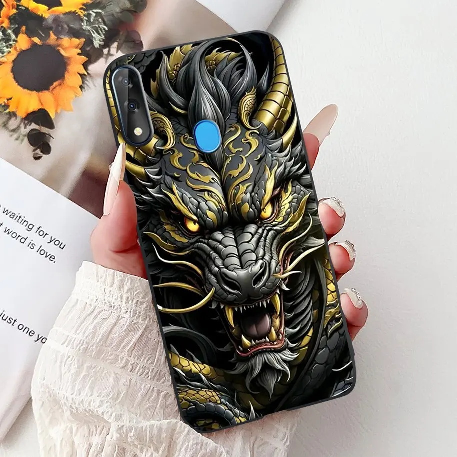 Cute Cool Spider Tiger Marble Soft Silicone Shockproof Phone Case Cover