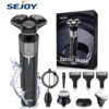 Sejoy Electric Shaver Washable Rechargeable 5 IN 1 Electric Razor Hair Clipper Cutting Shaving Machine for Men Beard Trimmer 1