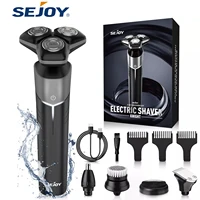 Sejoy Electric Shaver Washable Rechargeable 5 IN 1 Electric Razor Hair Clipper Cutting Shaving Machine for Men Beard Trimmer 1