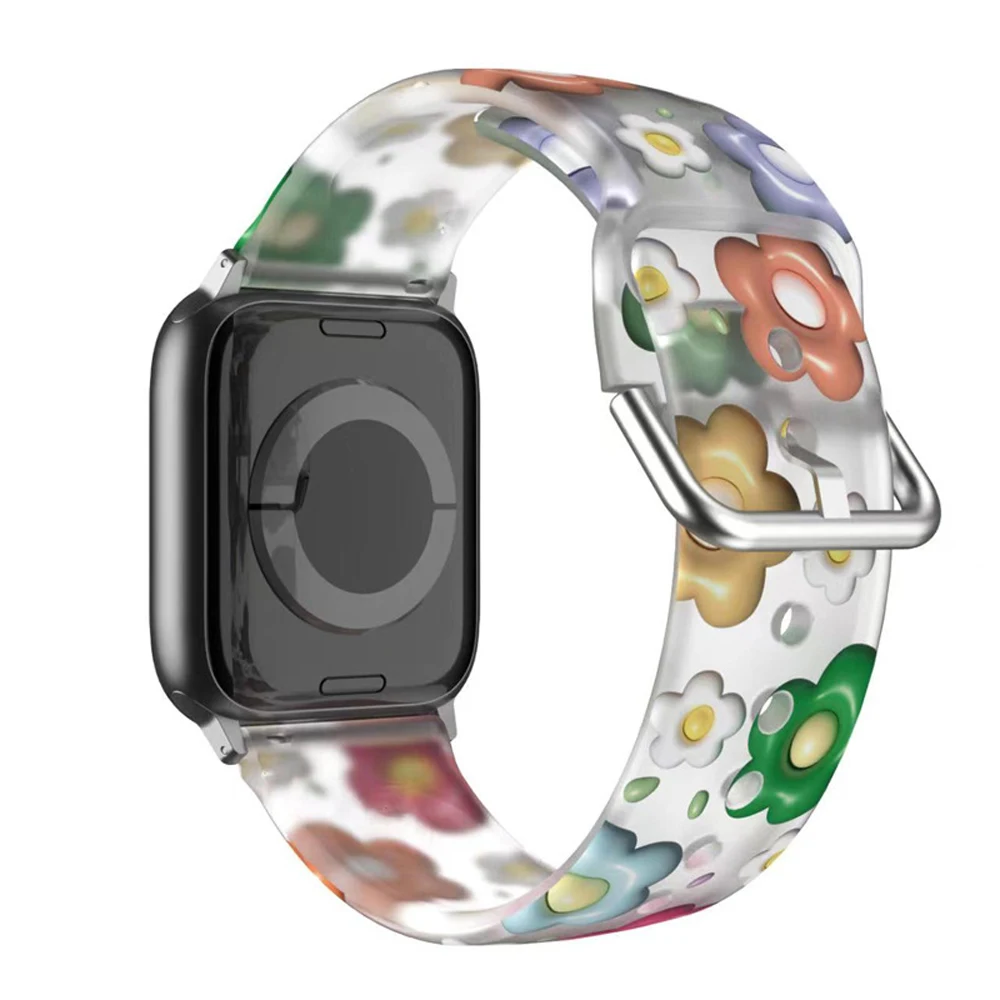애플 워치 스트랩용 프린트 밴드, 액세서리, 한국 팔찌, iWatch 시리즈 8, 9, 7, 6, SE, 5, 4, 울트라, 44mm, 45mm, 40mm, 42mm, 41mm, 49mm
