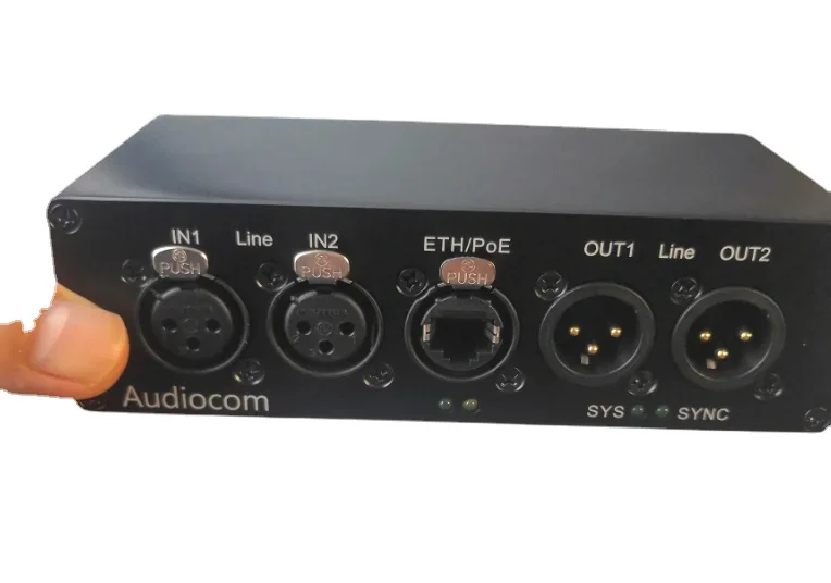 

Audiocom Dante AES67 Audio Network Transmission Interface Box