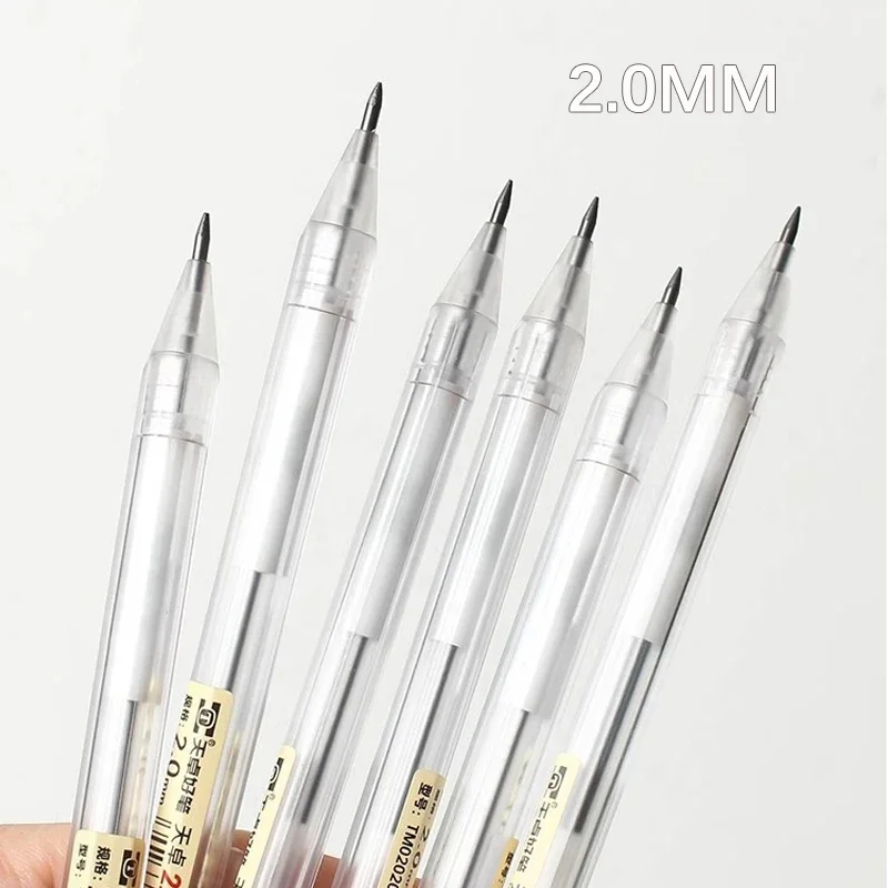 Transparent Pole 2.0mm Automatic Pencil with Pencil Sharpener Multicolor HB Lead Core Sketching Painting Writing Stationery 3