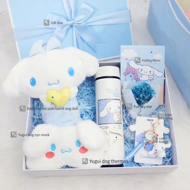 Sanrio Cinnamoroll gift set birthday gift box send girlfriend Christmas  Souvenir child student lovers Gift cute Cartoon kawaii