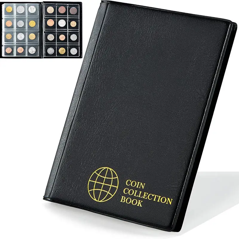Coin Album Holders Home Decoration 120/150/240 Pockets Money Organizer Gifts Collection Book Stamp Photo Album