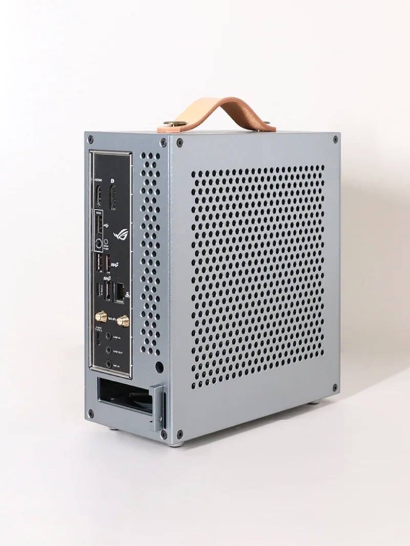 DC-ATX power supply half height knife card mini itx chassis soft routing aluminum alloy