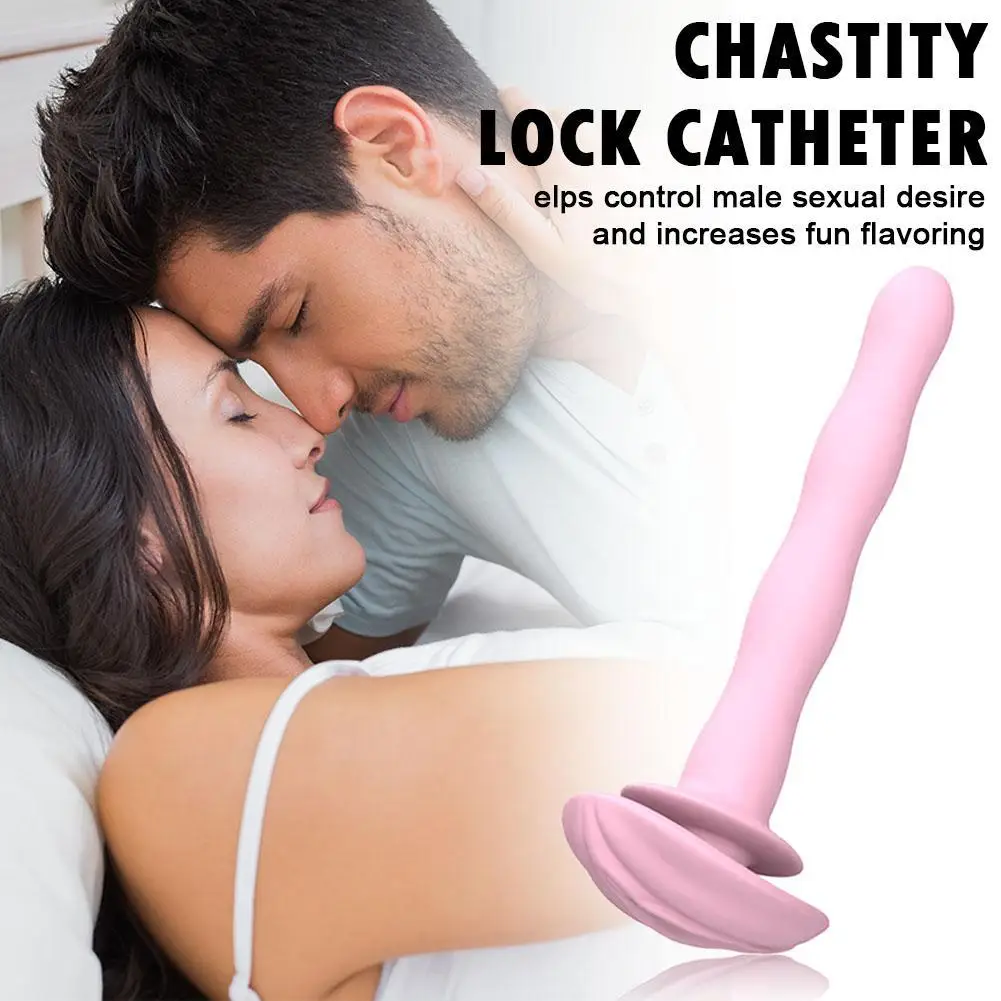 Chastity Cage Embedded Small Lock With Catheter Cock Lock 1pcs Male Abstinence Escape Prevention For Adult Sex Toys penis chastity cage chastity lock sex toy chastity cage accessory