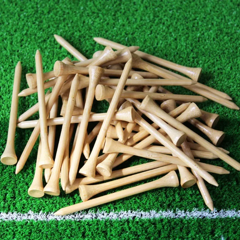 Description Picture 4 of item50PCS Bamboo Wooden Golf Tees Specialized Training Golf Balls Holder 42mm/ 54mm/ 70mm/ 83mm