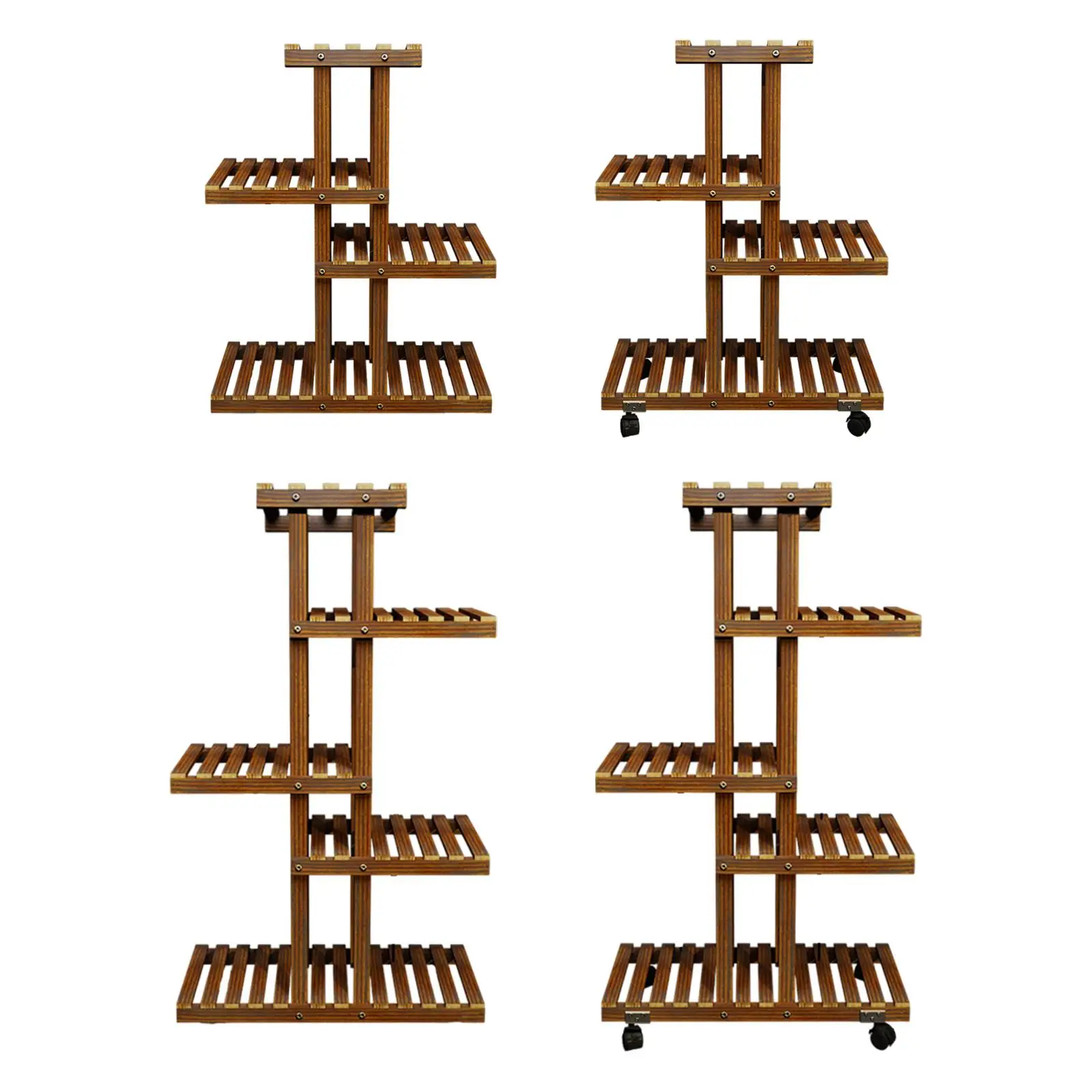 Plant Stand Decorative Versatile Heavy Duty Ornament Flower Pot Holder Stand Planter Rack Display Shelves for Balcony Outdoor