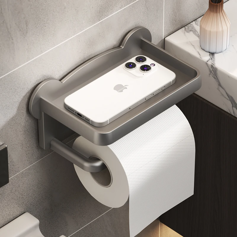 toilet paper holder dispenser wall-mounted facial tissue holder bear head roll