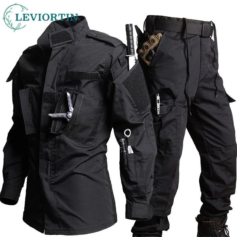 전술 사냥 유니폼, 내마모성 전투 ACU 독일 카모 그린 CP 훈련, 야외 CS 팀 공기총 컬러 총알 장비