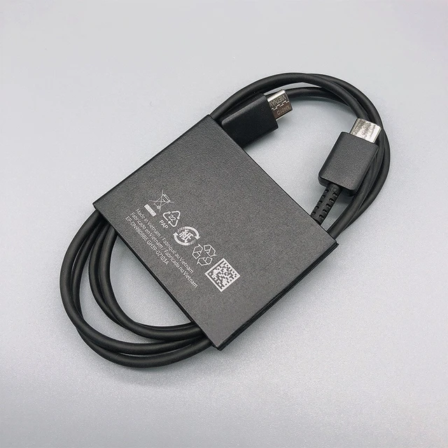 Câble USB Type-C d'origine pour Samsung Galaxy S23, S22, S21, S20, Note 20  Ultra, charge super rapide, PD, USB C vers USB C, 45W, 3A, 1.8m - AliExpress
