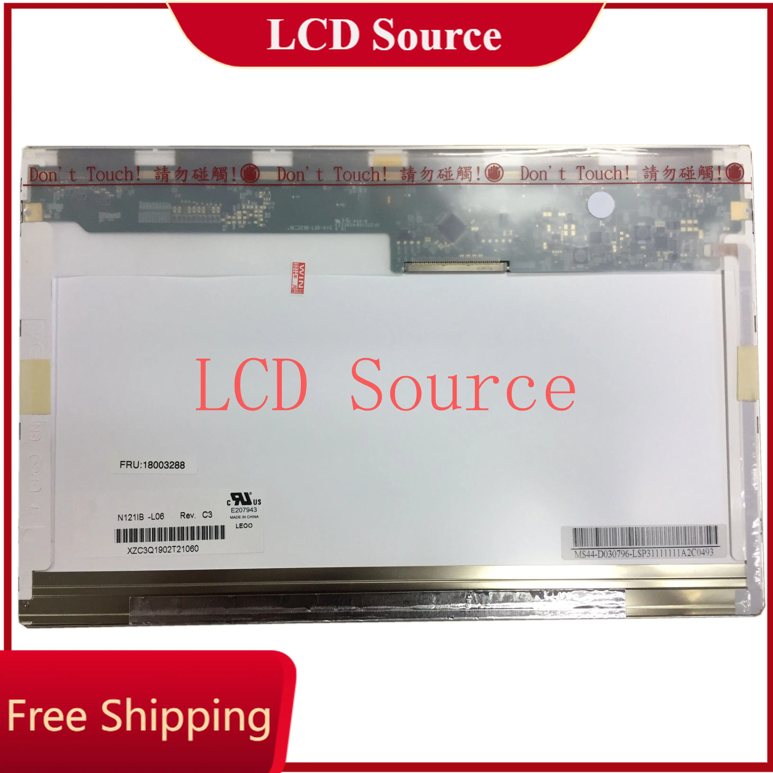 

N121IB-L06 fit LTN121AT09 B121EW09 V.2 V.3 LP121WX3 TLA1 TLA2 LTN121AT06 40 Pins 12.1 LED LCD Display Screen Panel