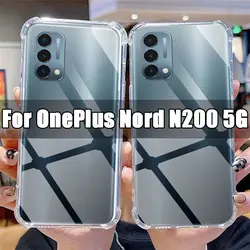 Ultra Clear Shockproof TPU Phone Case - Transparent, Anti-scratch 6.49 Cover for OnePlus Nord N200 5G (Clear)