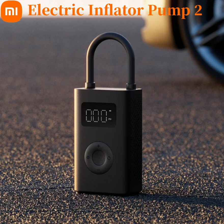 Xiaomi Mijia Electric Inflator Pump Portable 2000mAh 150psi Max  Basketball Tire Fast Inflation Air Compressor With Lighting AliExpress
