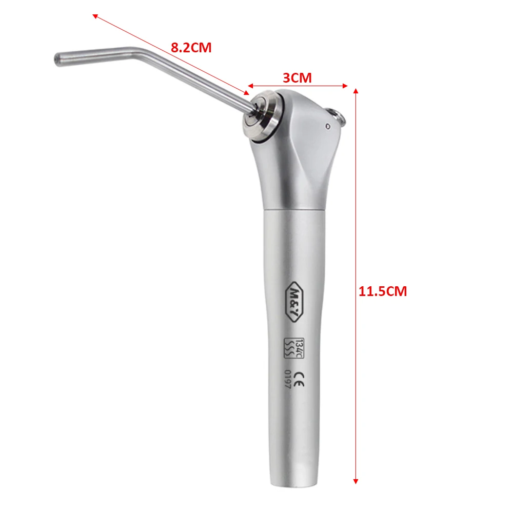 Dental materials Three Way syringe Air Water Spray air Triple 3 Way Syringe Handpiece Oral Syringe Handpiece with 2piece nozzle - 5