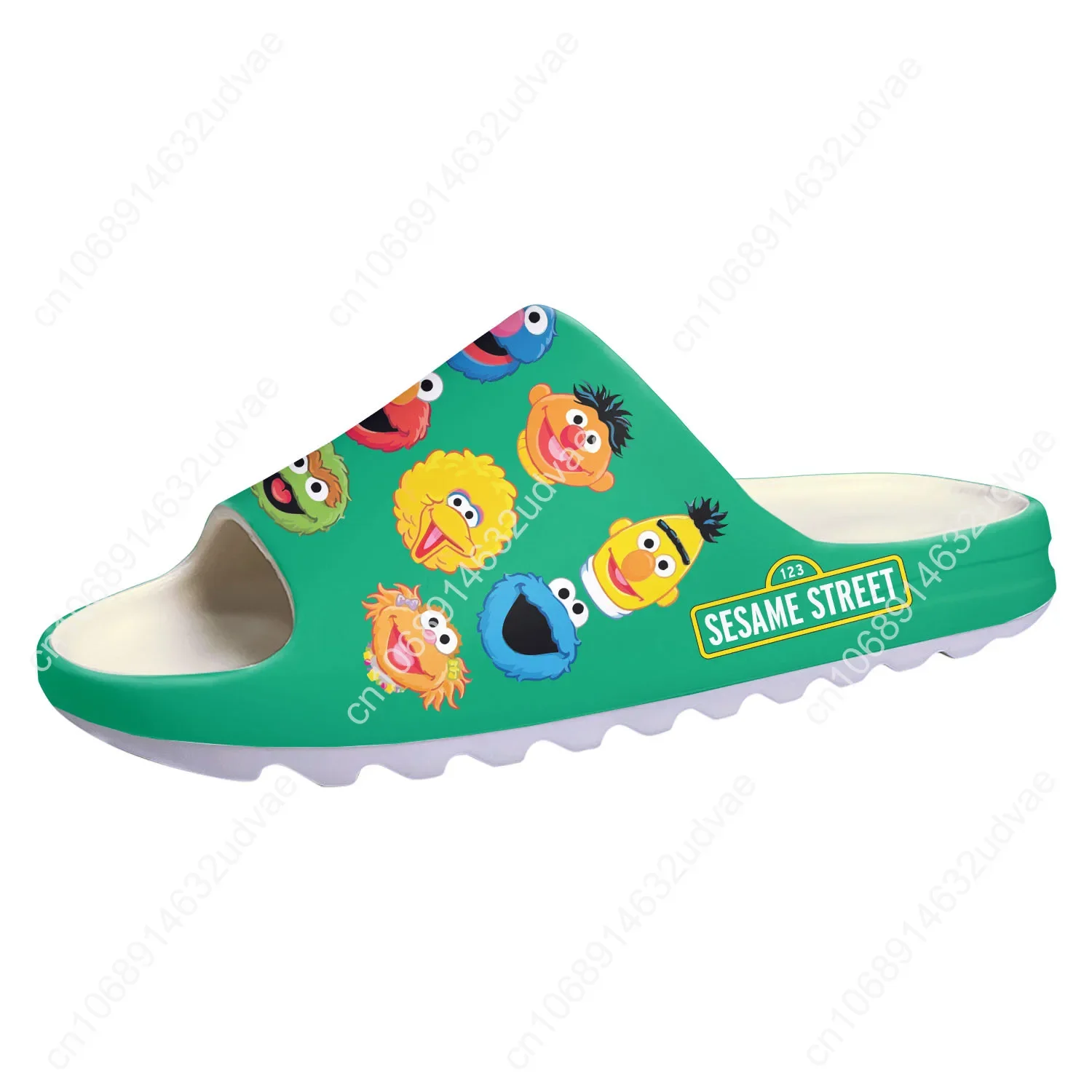S-Sesame Cartoon S-Street Anime Soft Sole Sllipers Home Clogs Elmo Customized Water Shoe Men Women Teenager Step On Shit Sandals