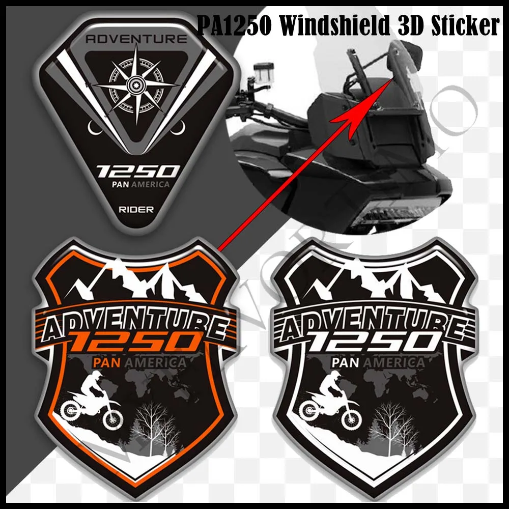 

For HARLEY Pan America PA 1250 PA1250 Kit Stickers Decals Knee Tank Pad Protector Wind Deflector Windshield Windscreen