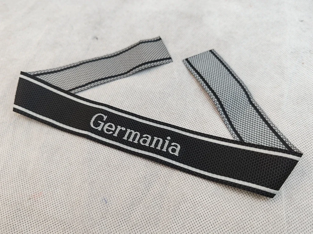 German RGT OF ELITE 5TH "Germania" Cuff Title WW2 Cuff Title-Repro