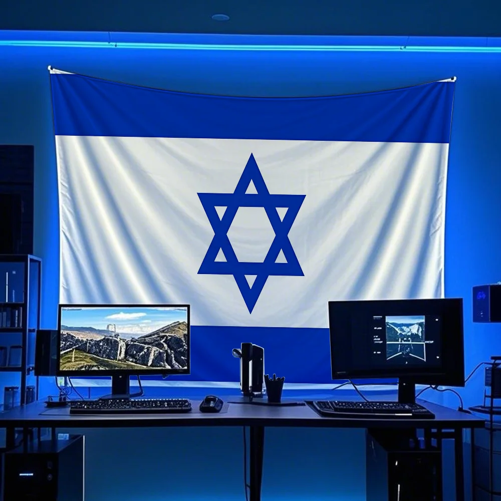 דגל ישראל טפסרי דגל מצחיק לחדר קולג' דורמיטוריום חדר שינה חיצוני סלון אמנות קיר עיצוב מסיבה