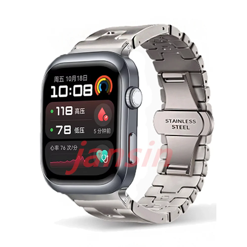 Stainless Steel Metal Wristband Bracelet - Business Watchband Accessory