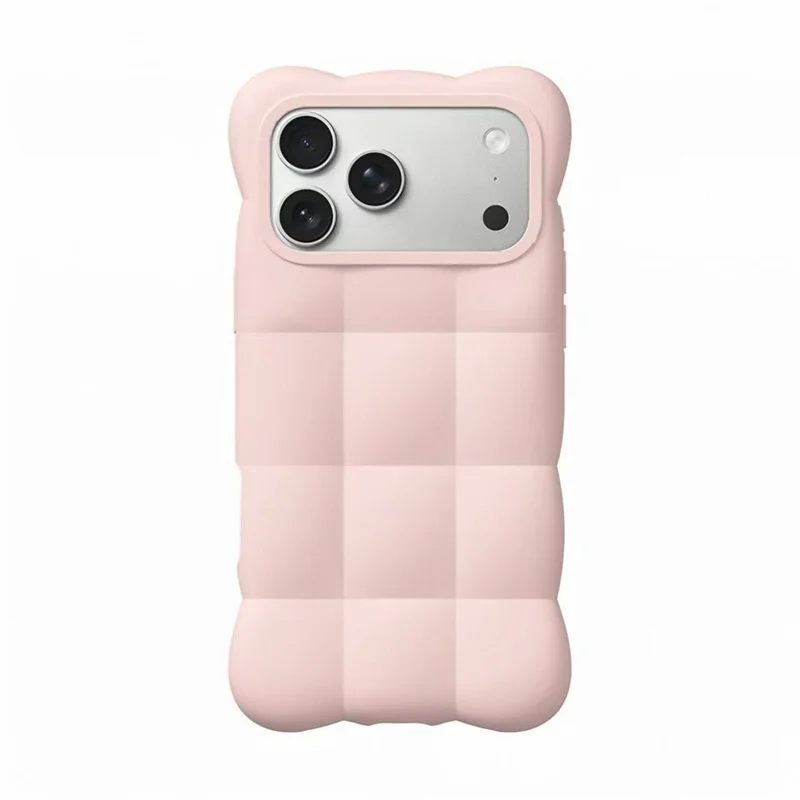 3D Cloud Puff Silicone Phone Case with Charm Accessories - Shockproof Soft Cover