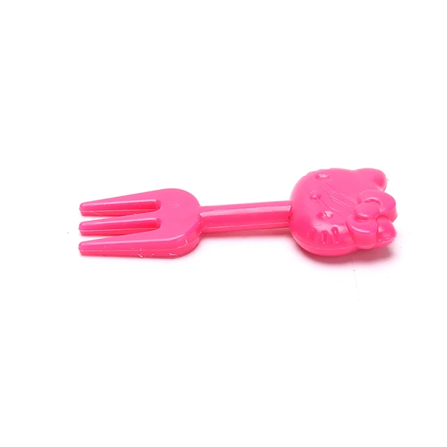 10 db Mini Kawaii Állati Farm Rajzfilm Villák Gyerekek Snack Tortát Desszert Ételek Gyümölcs Válogatás Fogpiszkáló Jel Bento Ebédek Legújabb - Image 5