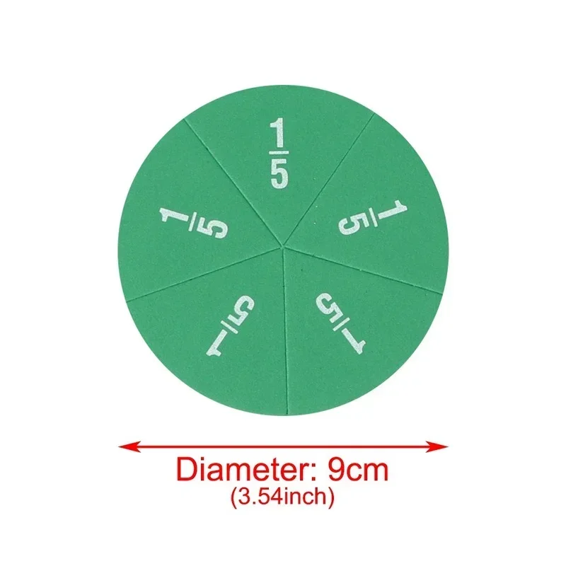 51Pcs EVA Round Shaped Fractions Circles Instrument Math Educational Toys Math Learning Tool Student Teaching Gifts 6