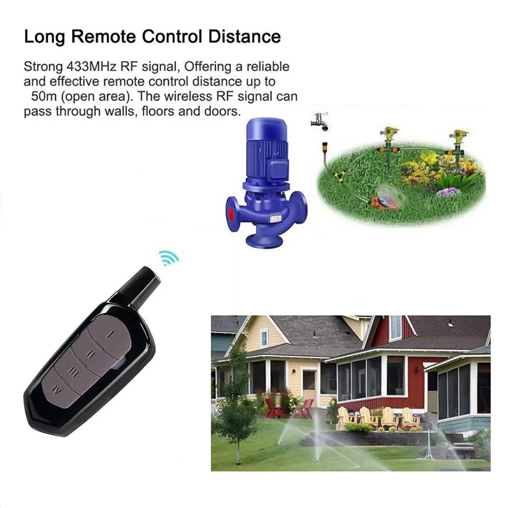 Pogled sprijeda na duplicator daljinskog upravljača 433MHz