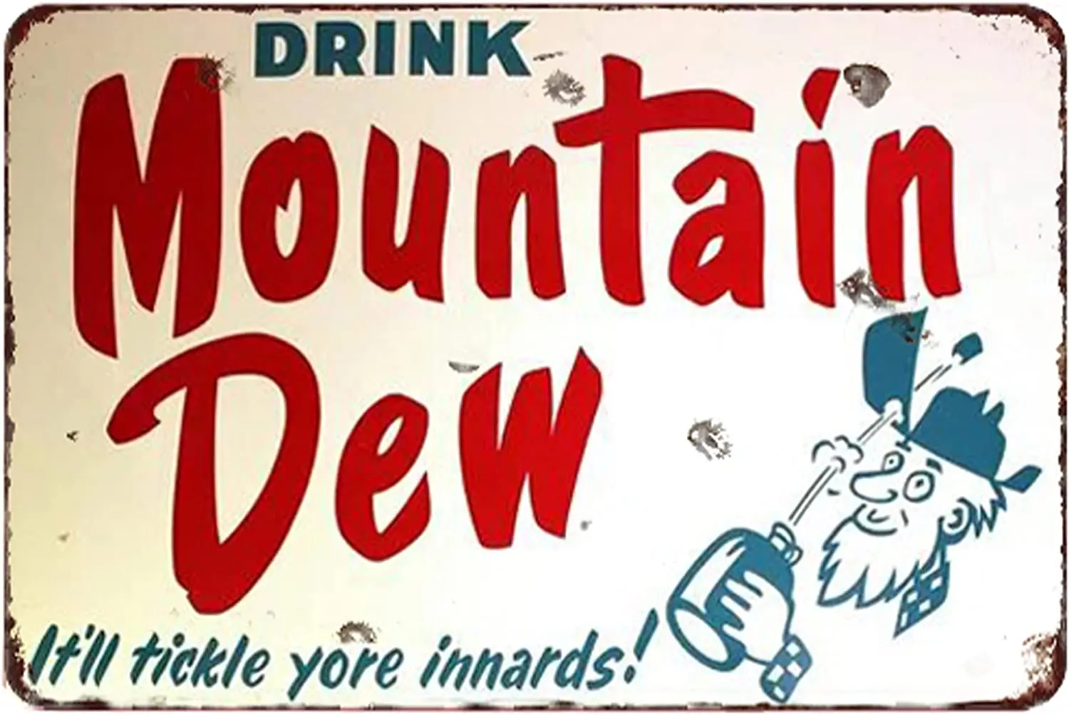 Targa Di Latta Mountain Dew Soda Metal Sign Retro Metal Tin Sign Home House Coffee Beer Drink Bar Vintag Metal Sign Decor Plate