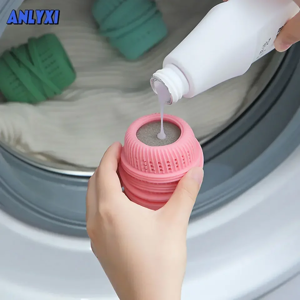 Washing Machine Laundry Ball Liquid Storage Cleaning Softener Essential