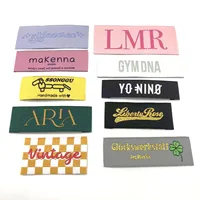 Custom Personalized Logo Damask Clothing woven Main Woven Labels For garment 4