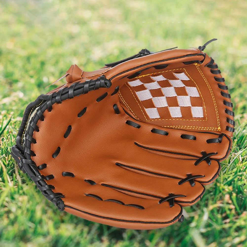 Baseball Glove Softball Glove PVC Imitation Leather Throw Training And Beginner Baseball Mitt Size 9.5"-12.5" For Kids