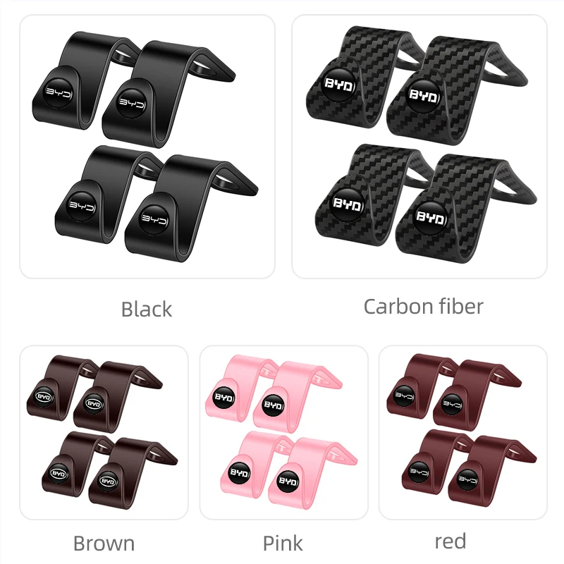 

Car Seat Back Headrest Hook Auto Storage Organizer Hanger For BYD Tang F3 E6 Atto Yuan Plus Song Max F0 G3 I3 Ea1 Dmi 2din 2014