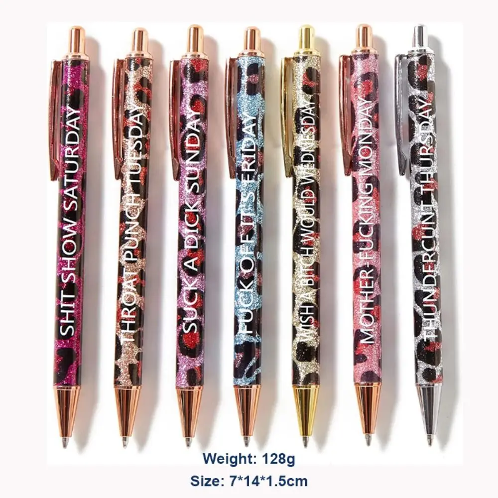 5PCS/Set Funny Ballpoint Pen Shit Show Offensives Funny Writing