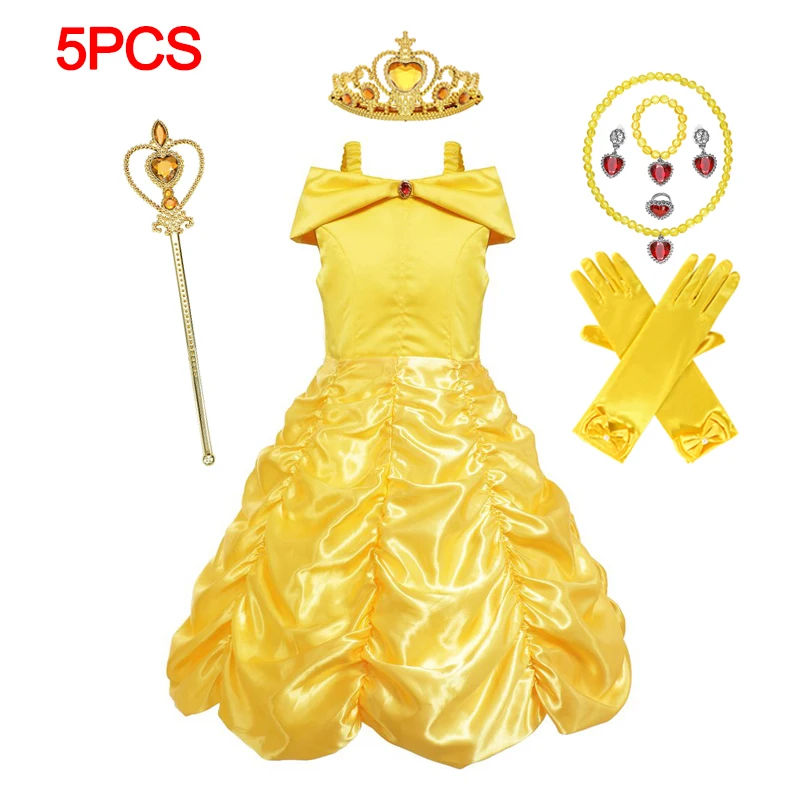 Disfraz Rapunzel Para Niña – Vestido Princesa Con Corona, Varita Y Accesorios, Talla 110 Cm, Morado, Para Halloween Y Cumpleaños