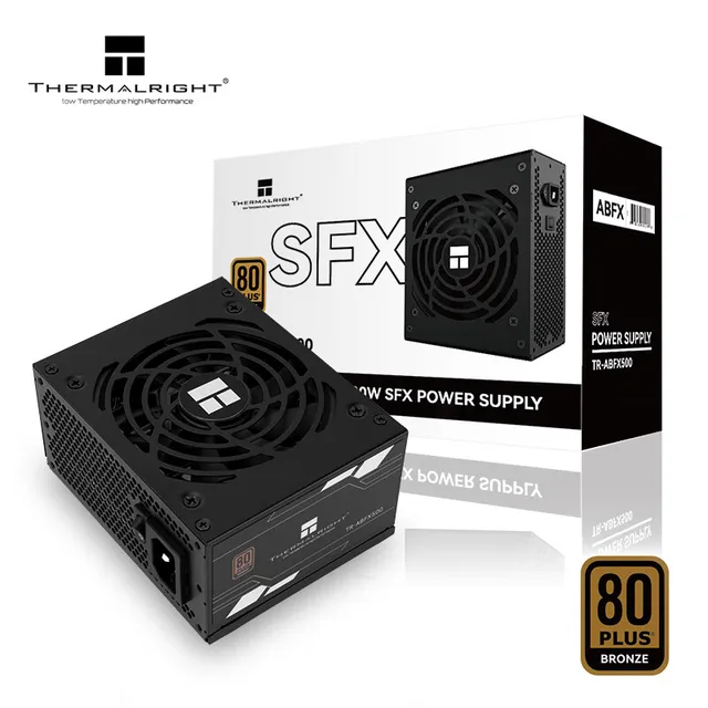 Thermalright TR-ABFX500 สีดํา SFX เหรียญทองแดงตรง Mini ขนาดเล็กแหล่งจ่ายไฟ ITX ขนาดเล็กติดตั้ง PSU ขนาดเล็ก 1